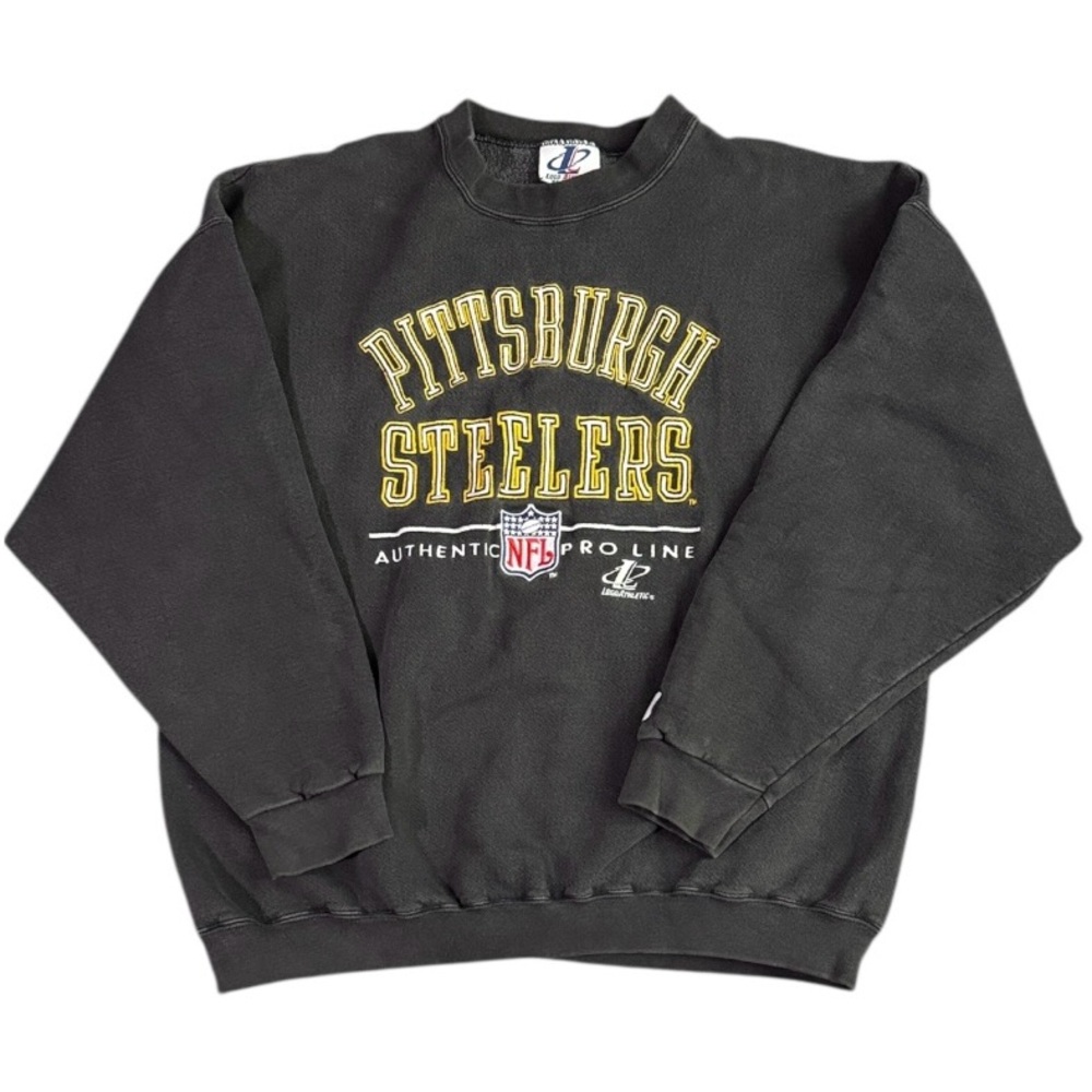 Vintage 90’s Pittsburgh Steelers USA Made Oversized Pullover Sweatshirt Men’s XL - Picture 1 of 11